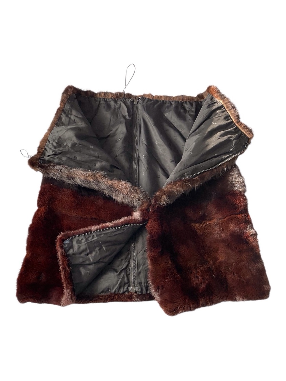 Vintage Faux Fur Patchwork Skirt. - Picture 6 of 7